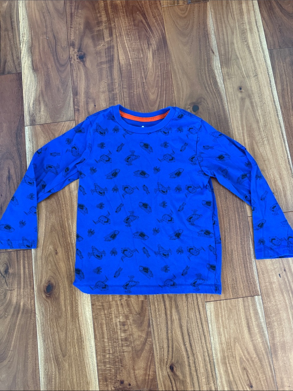 Boys' Royal Blue Long-Sleeve Graphic Tee